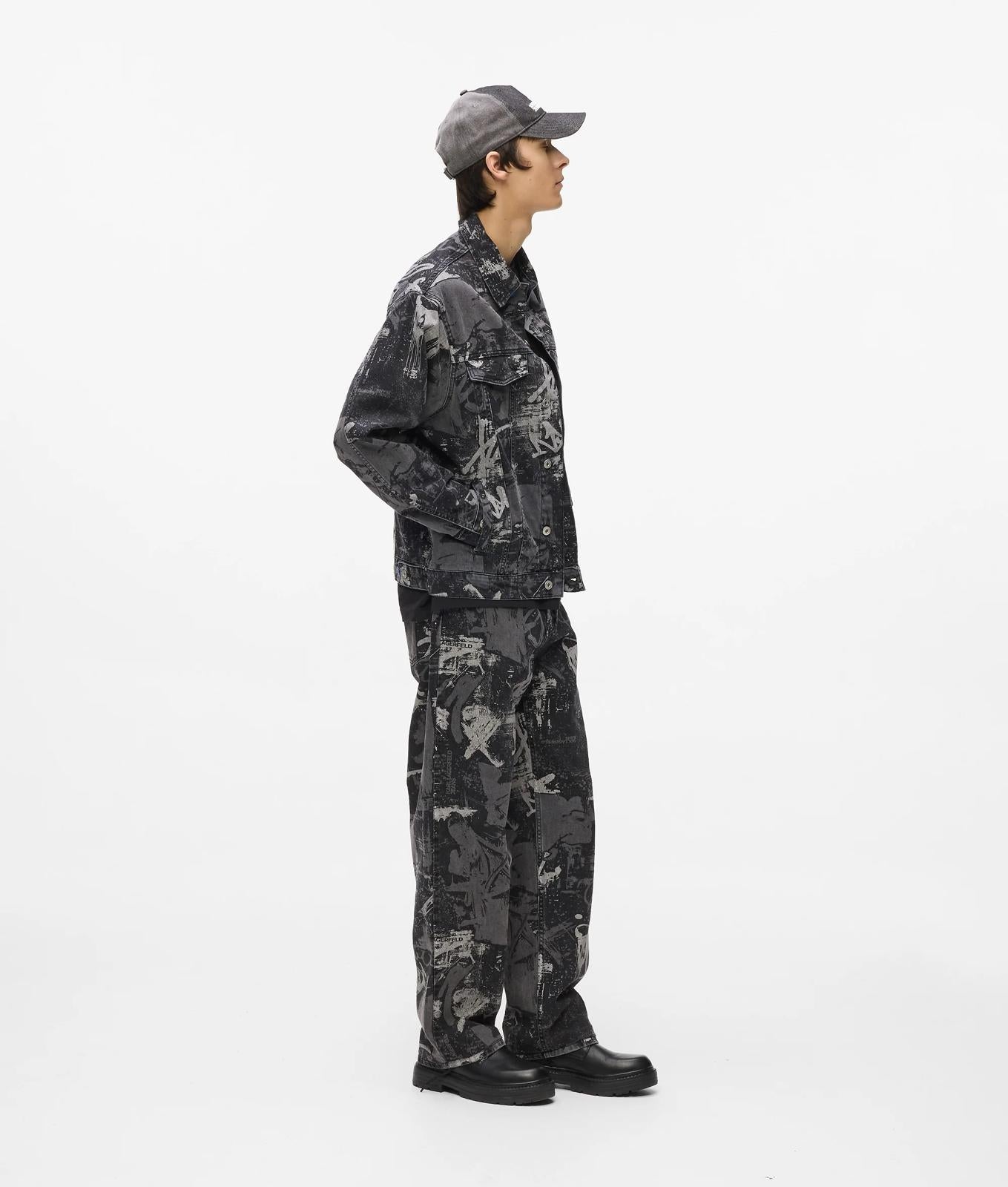 Jeans Karl Lagerfeld Jeans relaxed stampato uomo
