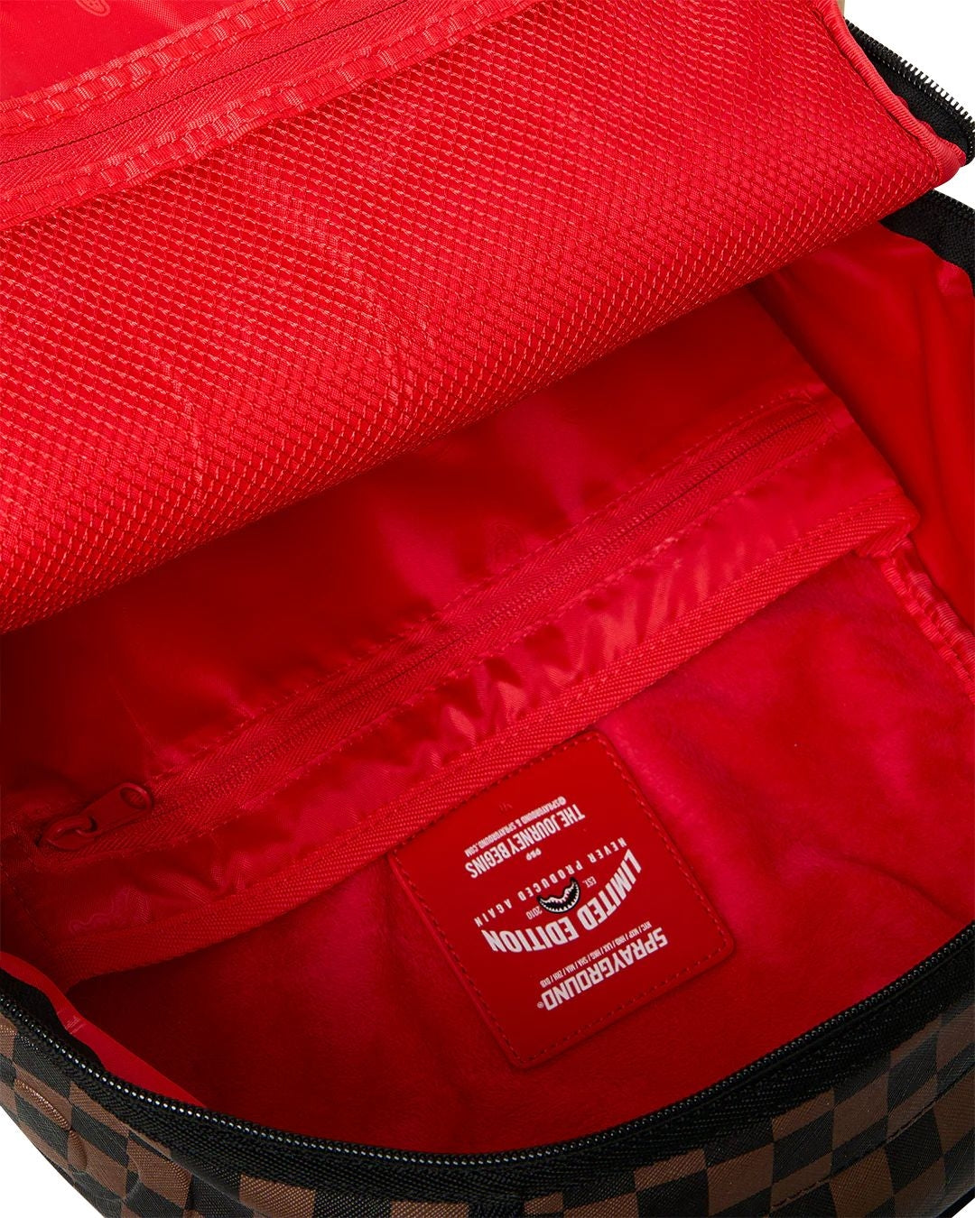 Zaino Sprayground marrone "Torn packaging rmx backpack"