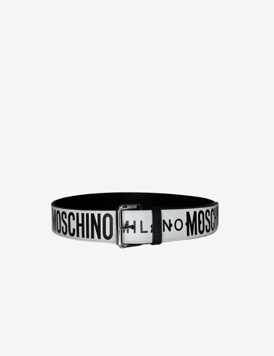 Cintura Moschino logo stampato