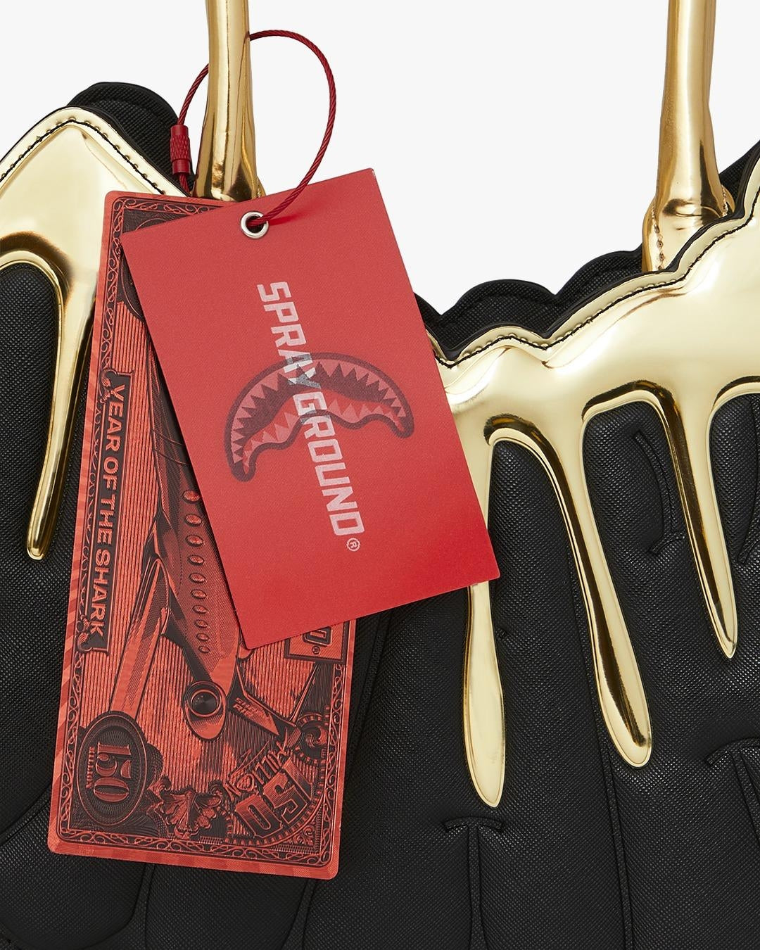 Borsa a tracolla Sprayground "GOLD AND DANGEROUS SHARK HANDBAG"