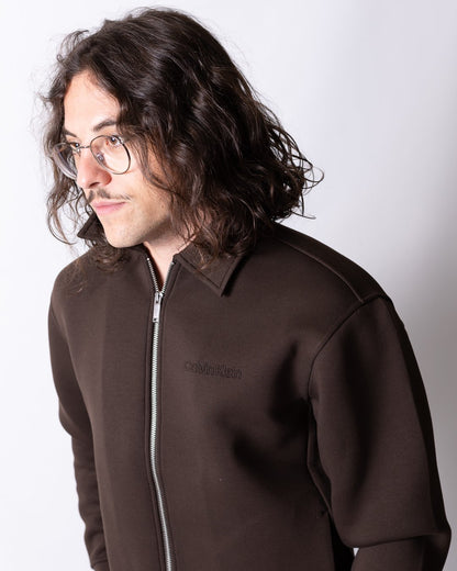 Felpa Calvin Klein fullzip "Embossed Logo" uomo