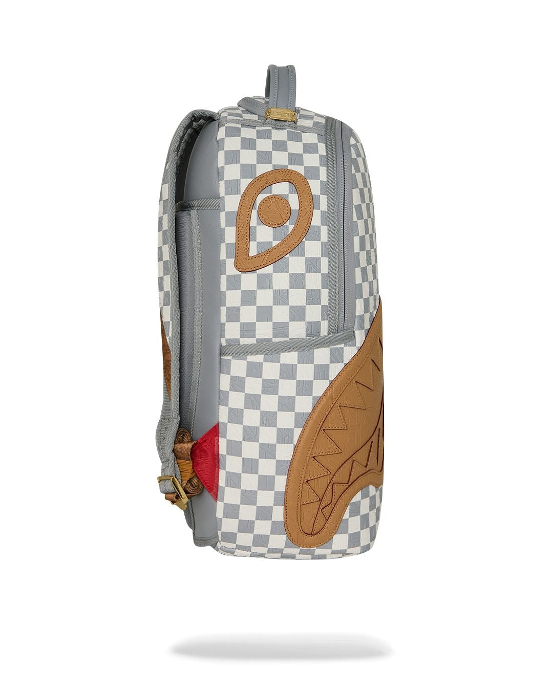 Zaino Sprayground bianco EMBOSSED CREAM CHECK BACKPACK