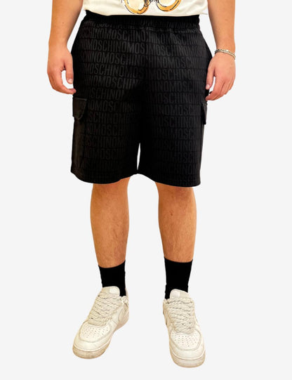 Bermuda Moschino cargo con logo jacquard uomo