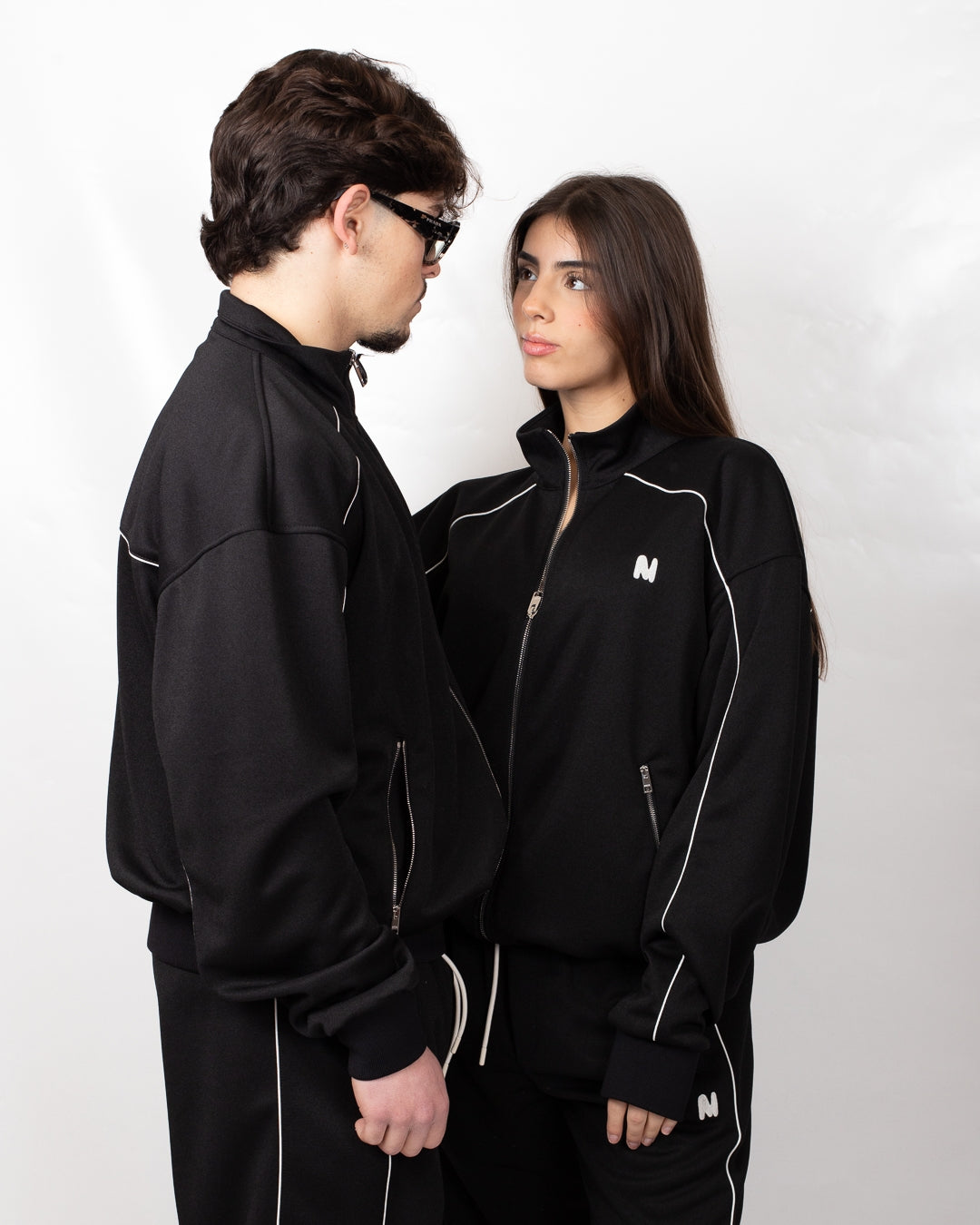 Felpa MSGM fullzip in nylon
