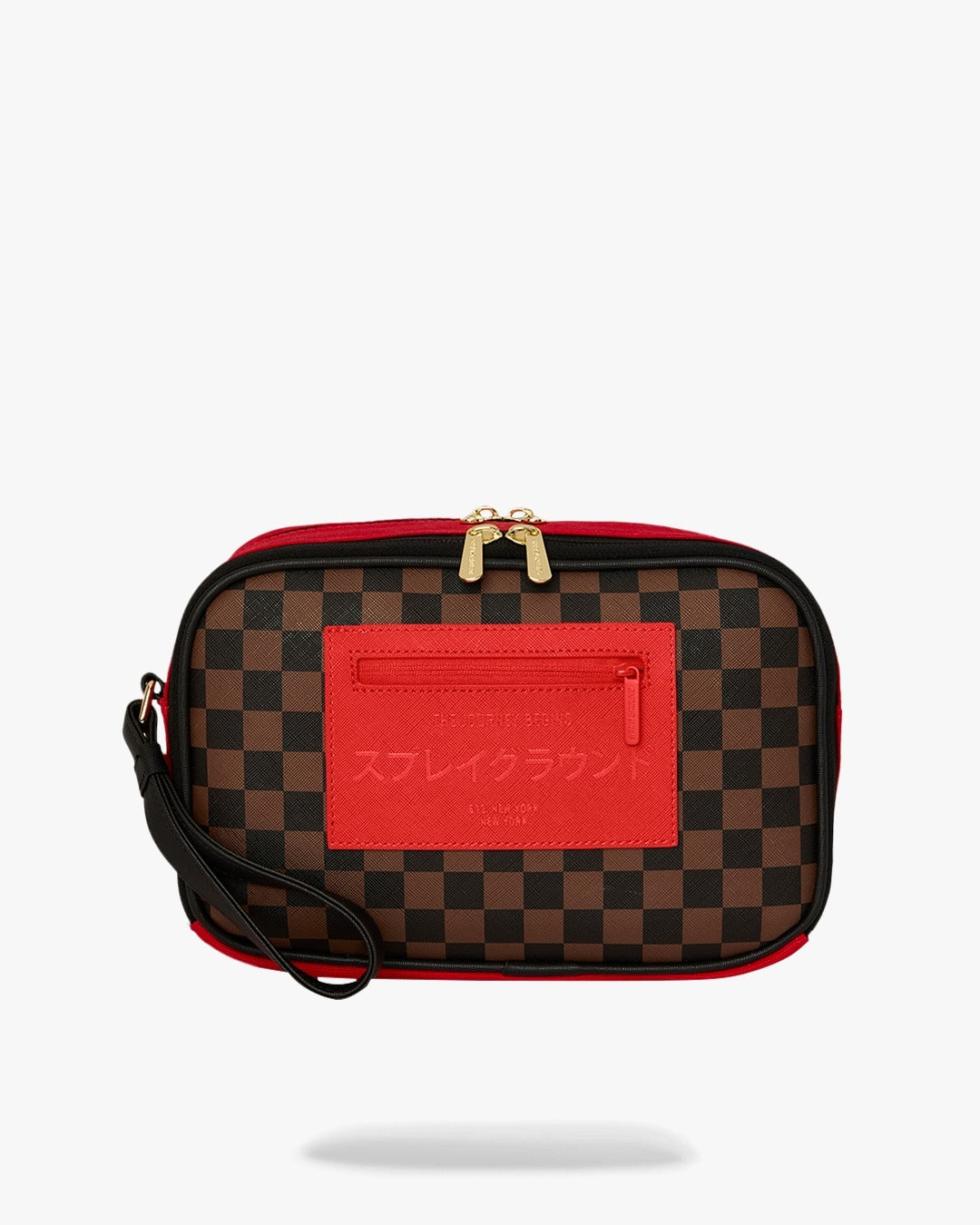 Pochette e beauty Sprayground marrone RED REDEMPTION MONTE TOILETRY BRICK