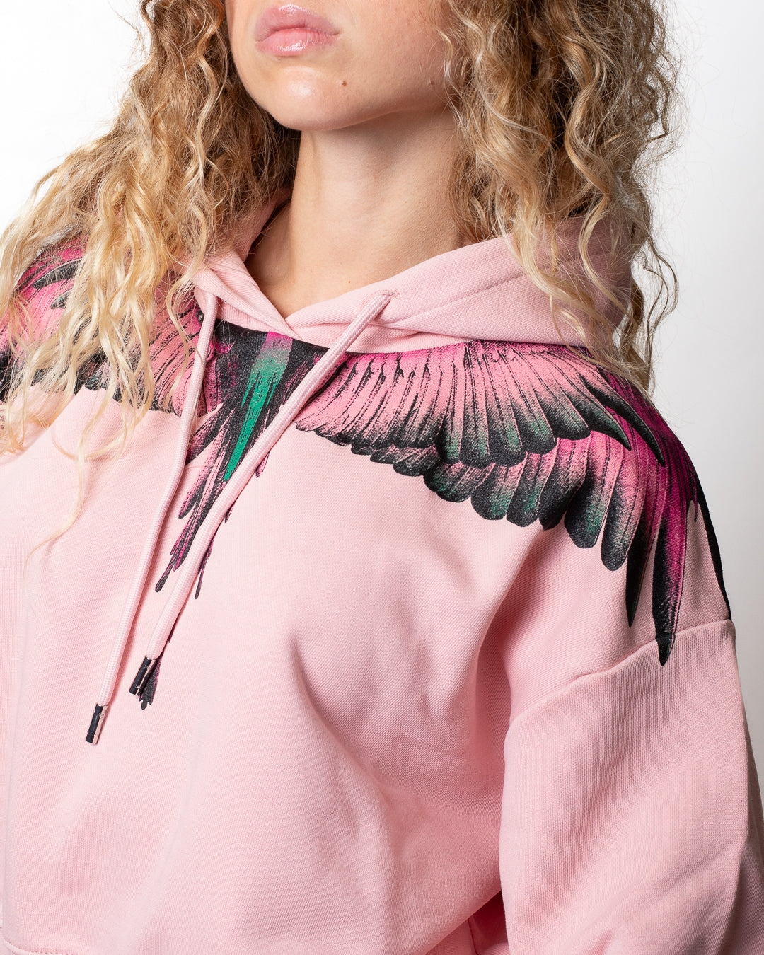 Felpa Marcelo Burlon con cappuccio "Logo Wings" donna