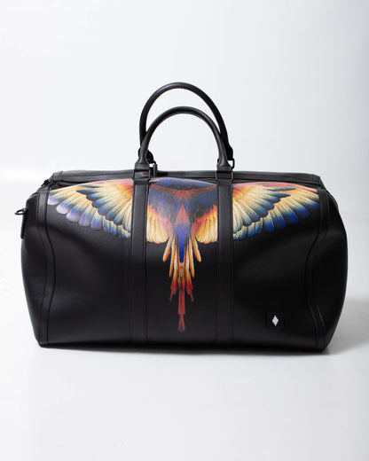 Borsone Marcelo Burlon in ecopelle wings colorfull