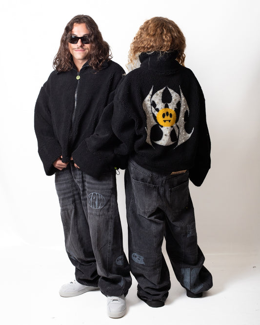 Ecopelliccia Barrow con gioielli e perline