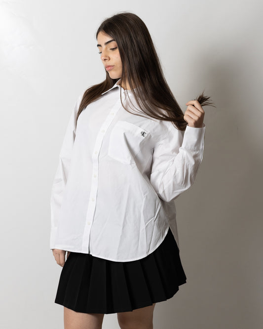 Camicia Calvin Klein con patch monogram donna