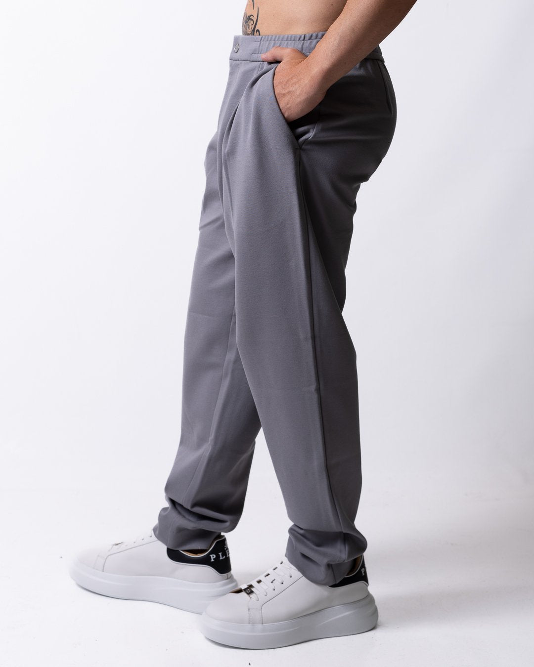 Pantalone Calvin Klein tapered plissettato uomo