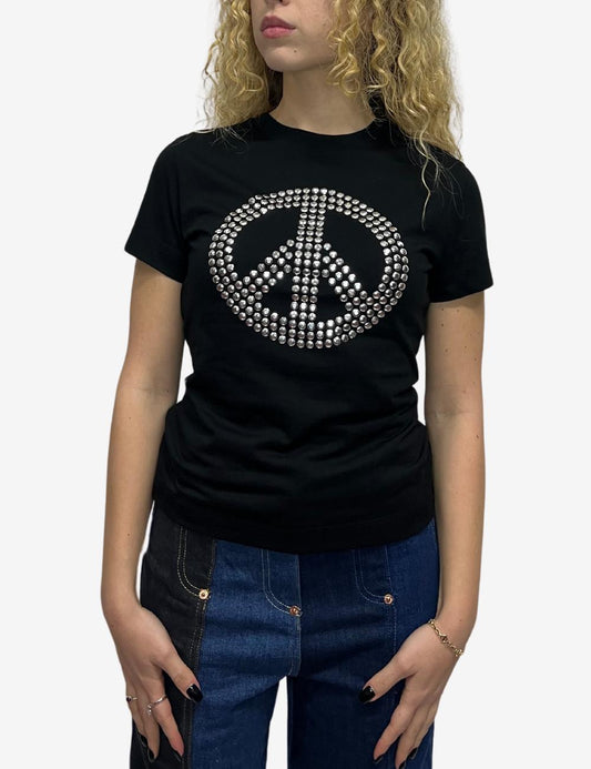 T-Shirt Moschino jeans con borchie donna