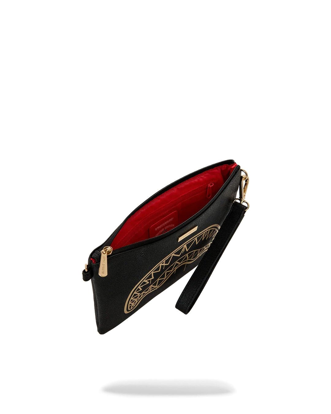 Pochette Sprayground nero "That gold drap crossover" clutch con tracolla