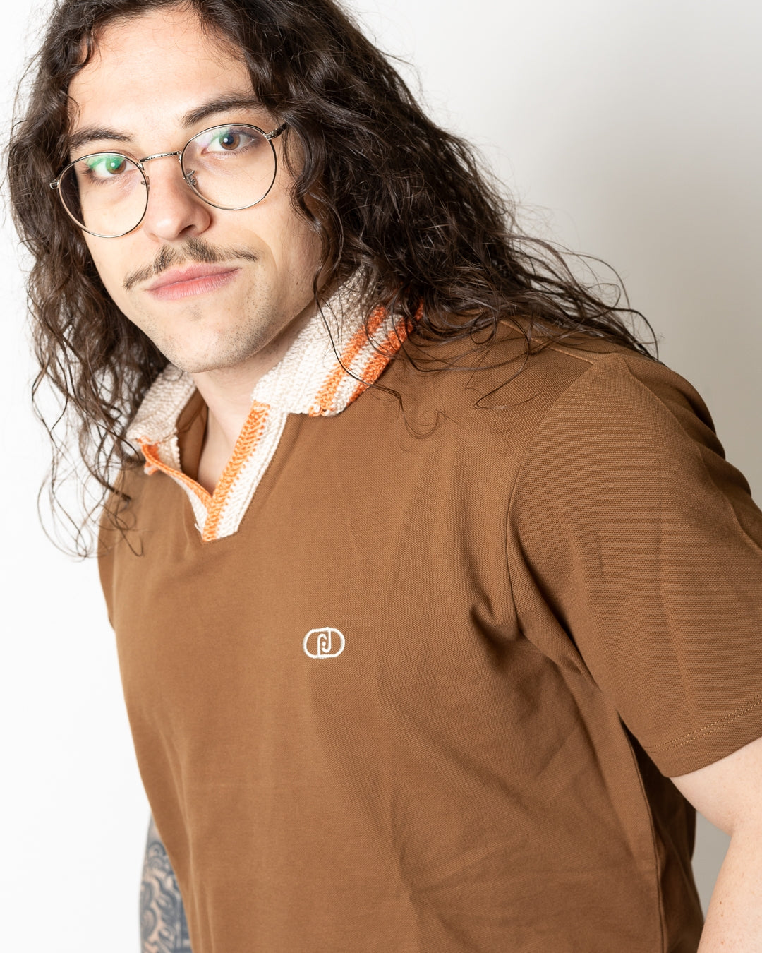 Polo Liu Jo con colletto in maglia uomo
