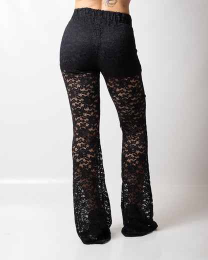 Pantalone Comme des Fuckdown a zampa in pizzo donna