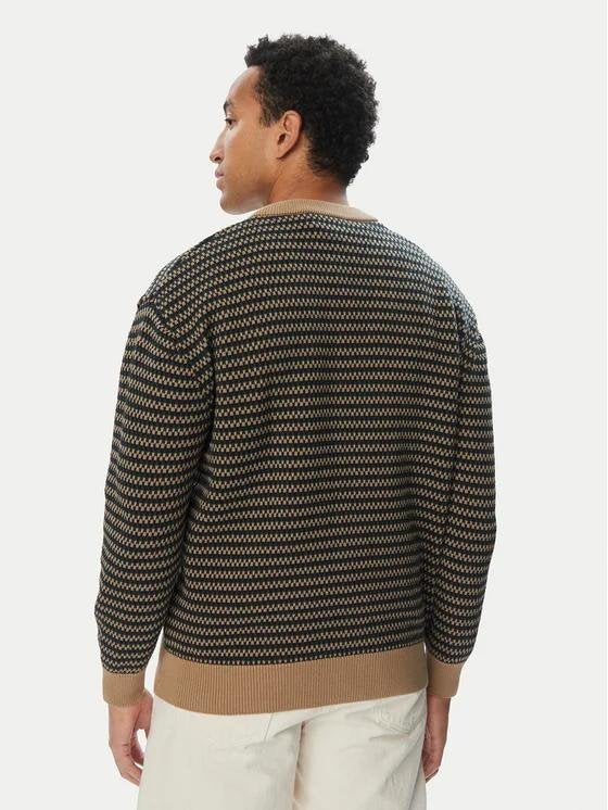 Cardigan Lacoste jacquard con logo ricamato