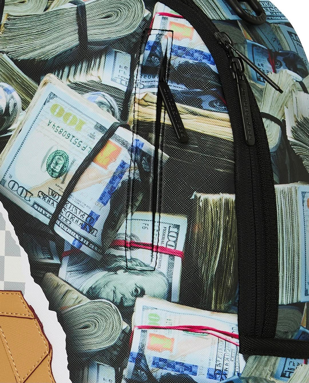Zaino Sprayground bianco CREAM CHECK FULL OF CASH BACKPACK 
