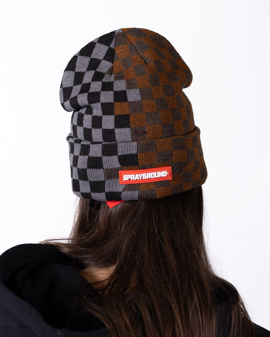 Cappello Sprayground con iconico logo ricamato e double check