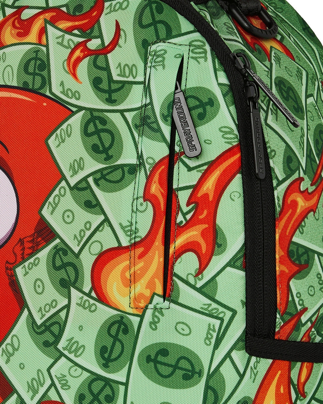 Zaino Sprayground verde DIABLO BEAR IN BUSHES DLXSR BACKPACK A.I. 