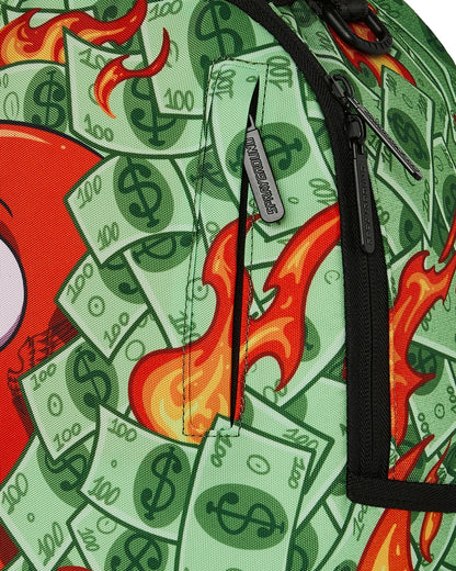 Zaino Sprayground verde DIABLO BEAR IN BUSHES DLXSR BACKPACK A.I. 