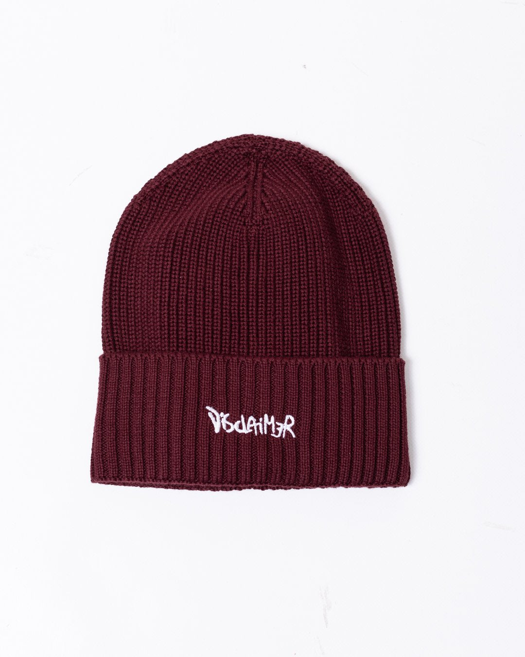 Cappello Disclaimer con risvolto e logo ricamato