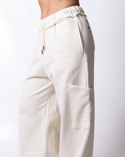 Pantalone County of Milan con grafica effetto metallizzato sul retro