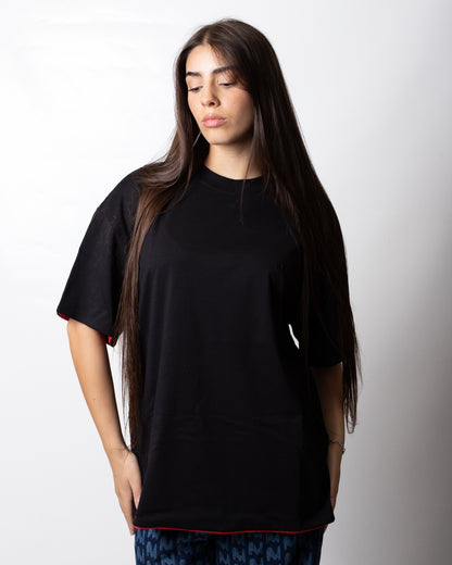 T-Shirt MSGM doppio tessuto con ricamo
