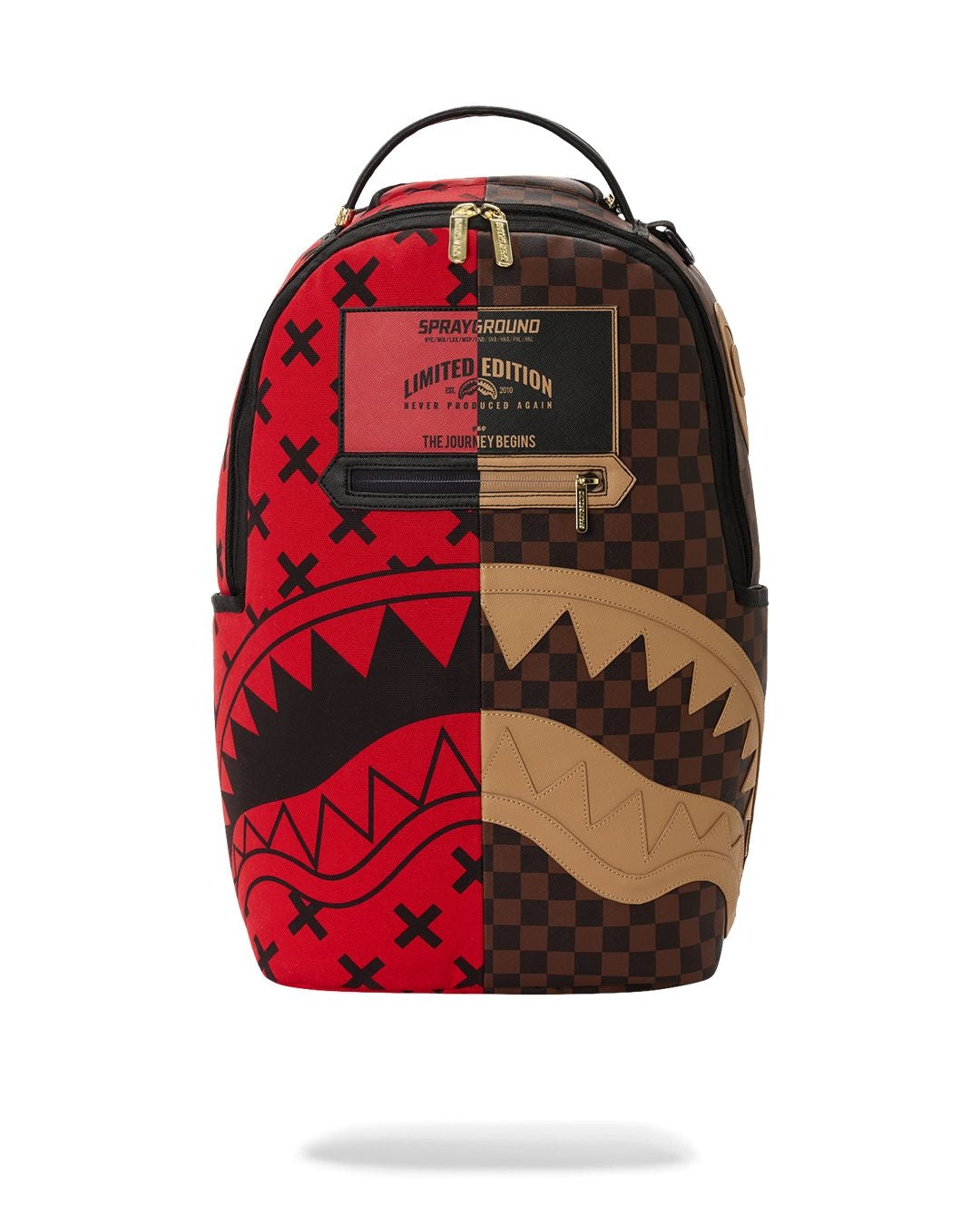 Zaino Sprayground marrone REVERSE HALF SPLIT BACKPACK