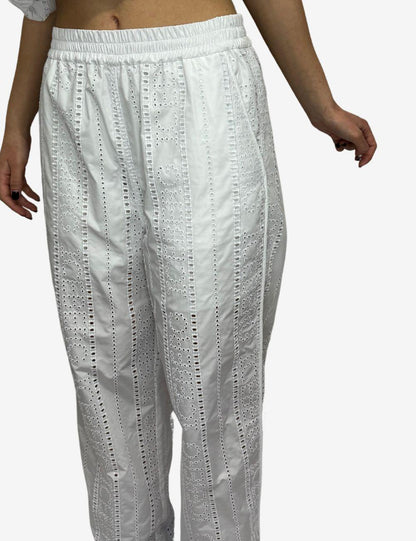 Pantalone Iceberg in pizzo bianco