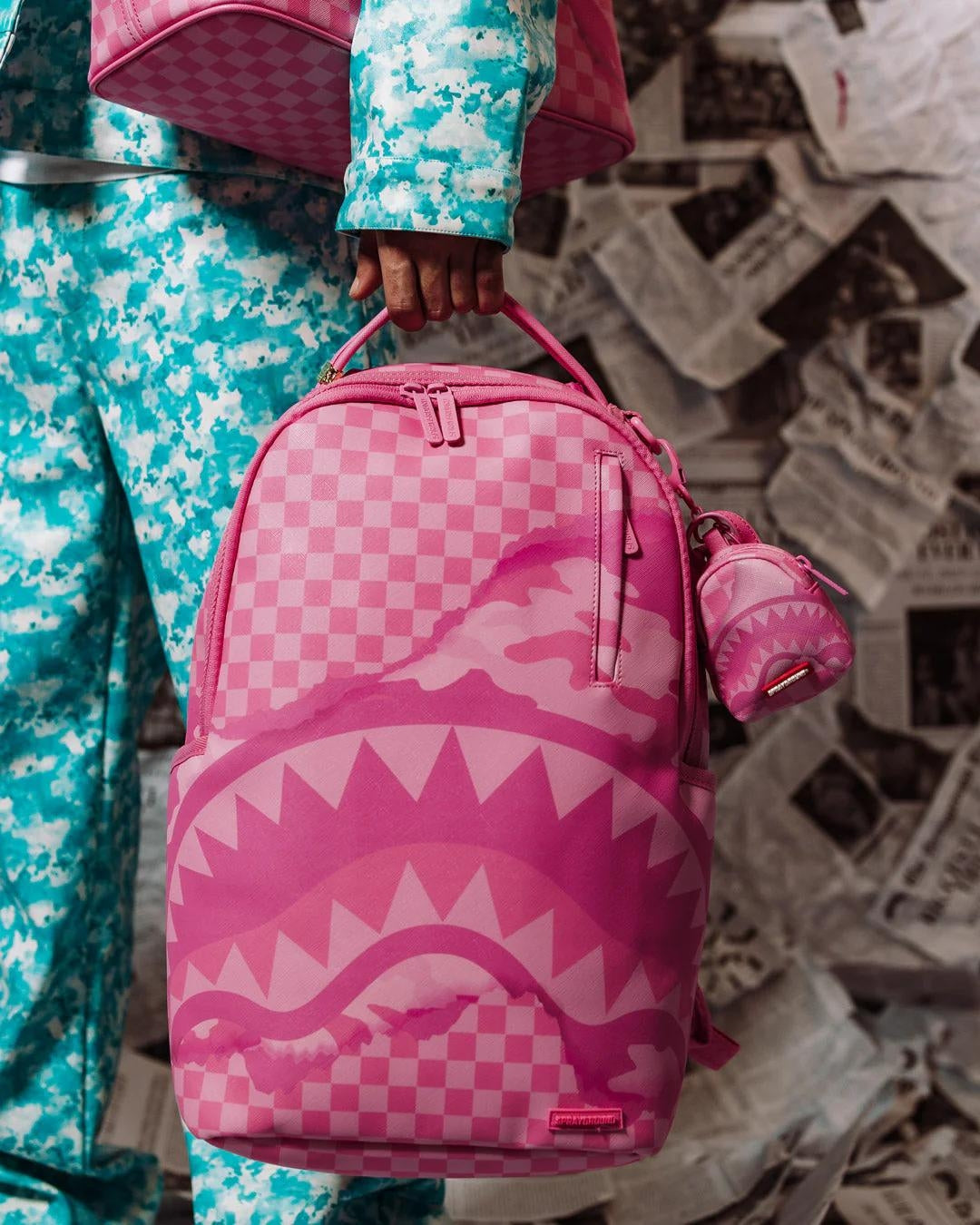 Portachiavi Sprayground rosa Pink 3AM riptide backpack keychain