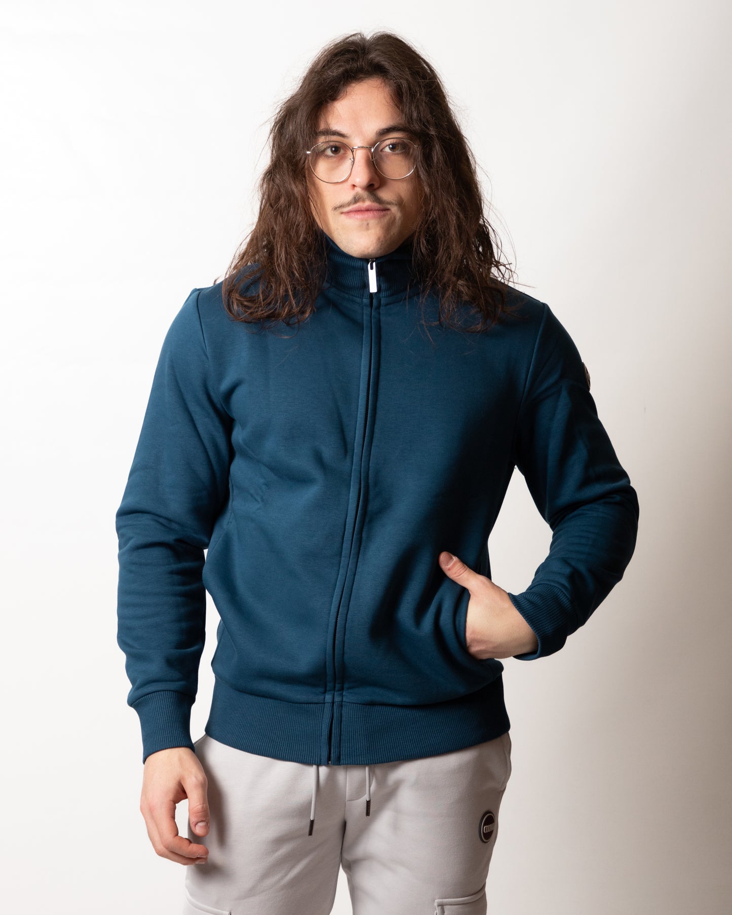 Felpa Colmar fullzip a collo alto "Modish" uomo