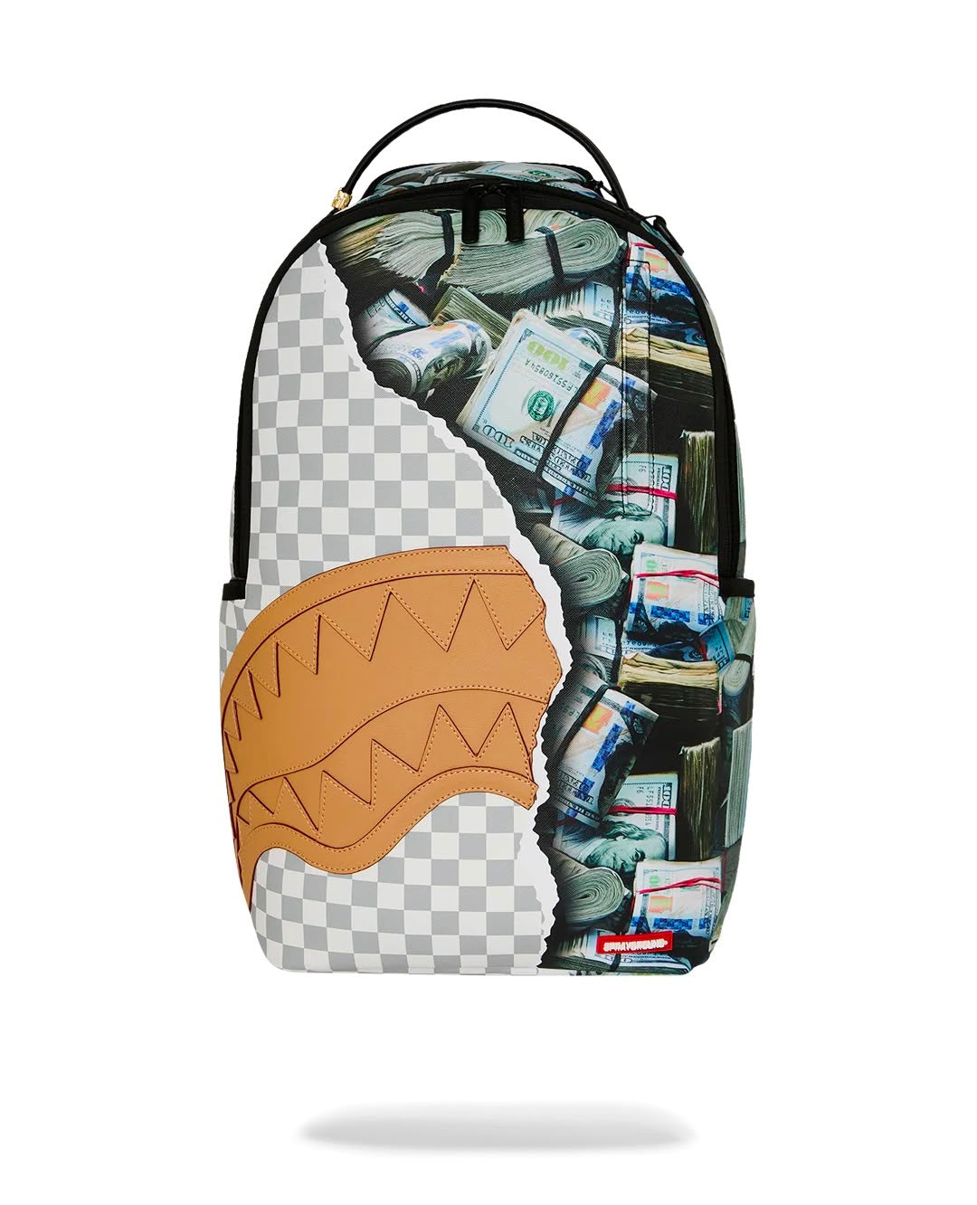 Zaino Sprayground bianco CREAM CHECK FULL OF CASH BACKPACK 