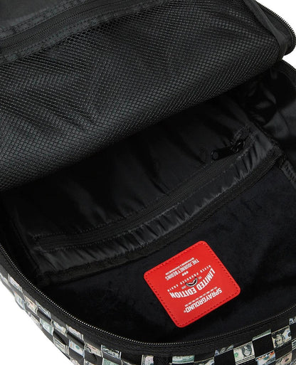 Zaino Sprayground bianco Money check pattern dlx backpack