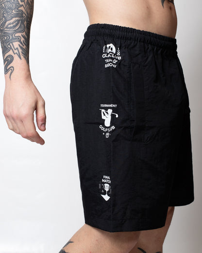 Short Barrow in nylon con stampe