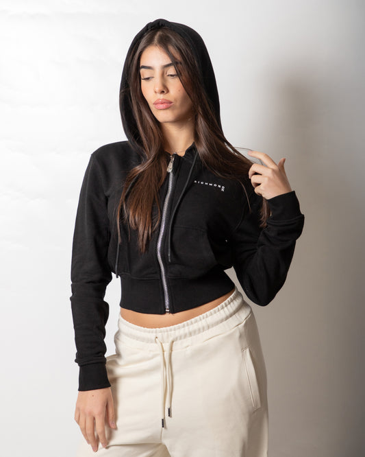 Felpa Richmond X slim fullzip con cappuccio donna