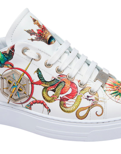 Sneakers Philipp Plein printed low-top stampata allover uomo