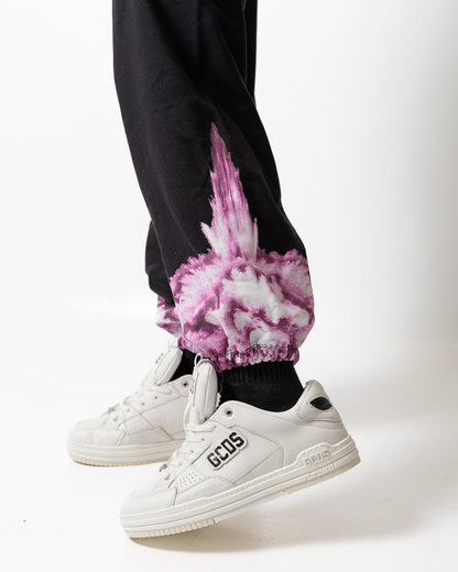 Pantalone Marcelo Burlon in felpa "Icon Wings Explosion" donna