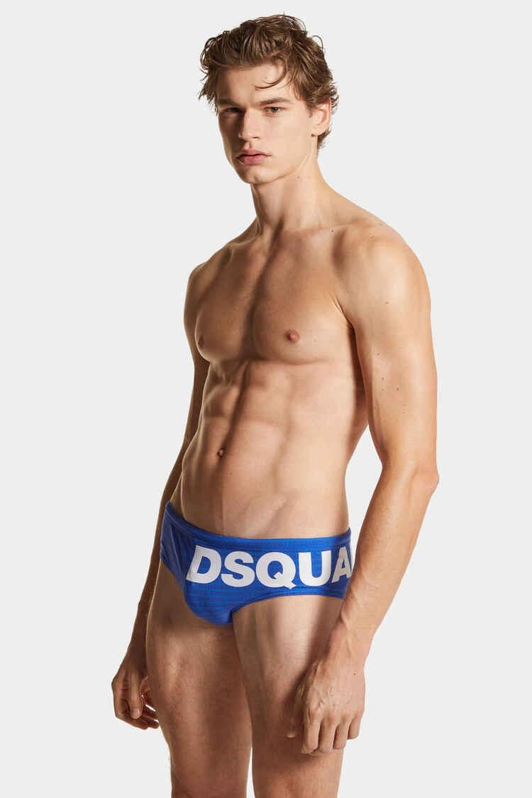 Slip mare Dsquared2 con stampa all-over uomo