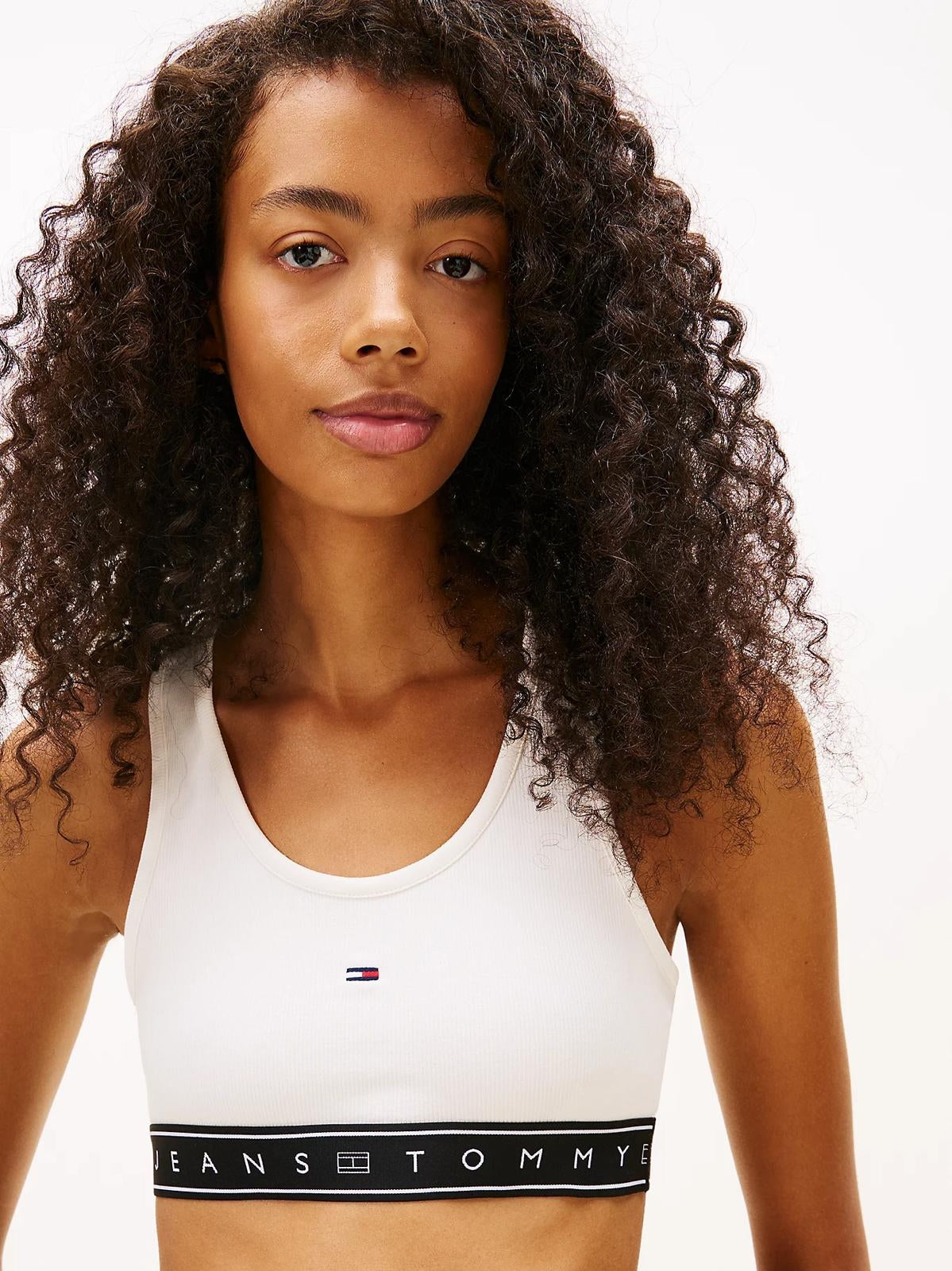 Top Tommy Jeans tape bra donna