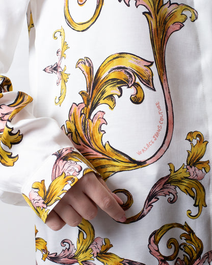 Camicia Versace Jeans Couture "Outline Barocco" in viscosa donna