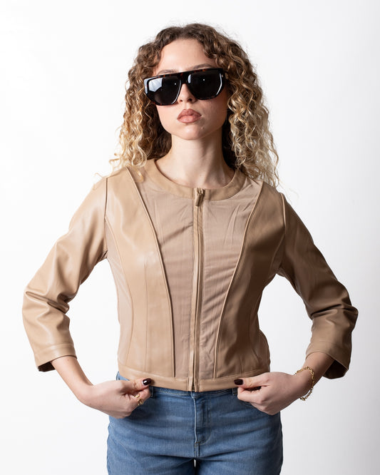 Giacca Nenette in ecopelle donna