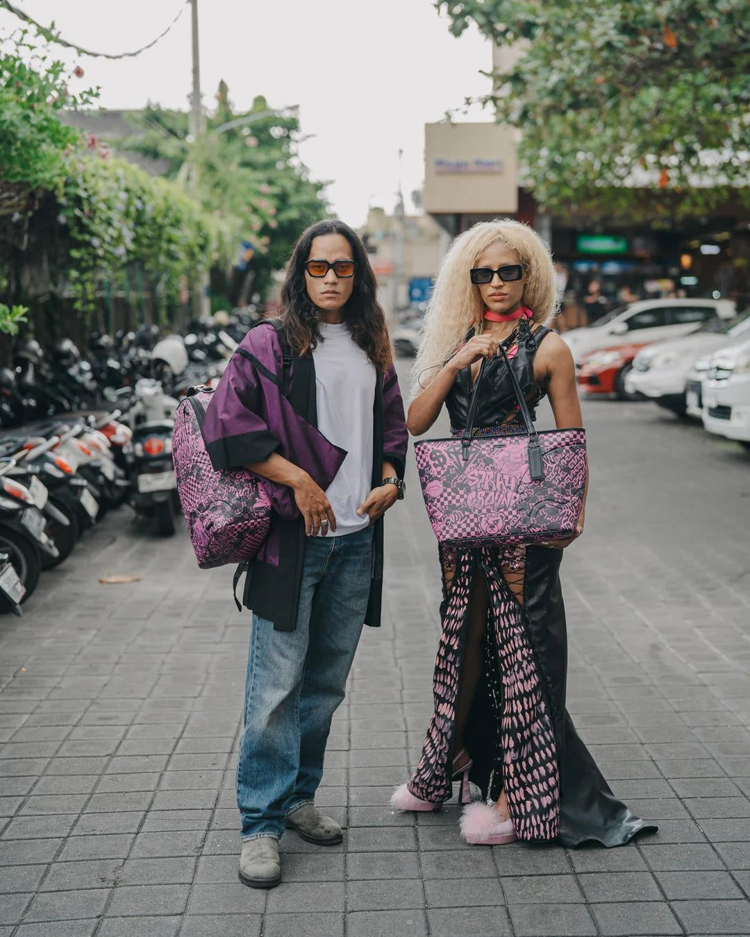 Borsa Sprayground rosa "ORGANZA SHARK TOTE"