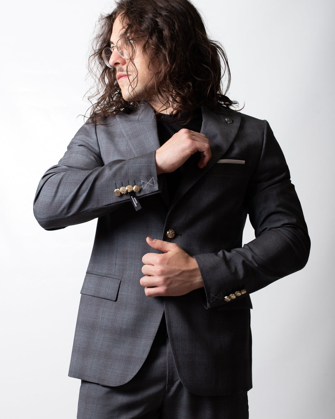 Abito Daniele Alessandrini con giacca monopetto in lana uomo