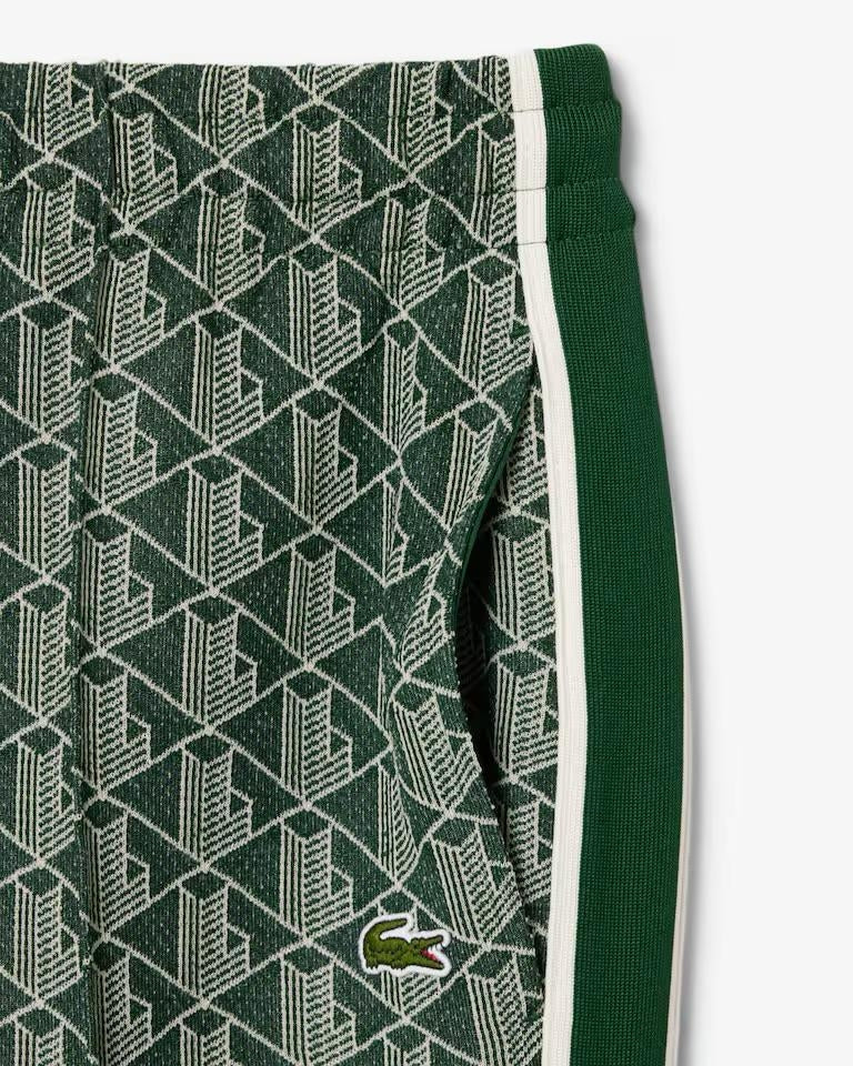 Pantalone Lacoste logato allover uomo