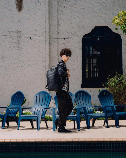 Zaino Sprayground nero RAISED CHECK BACKPACK