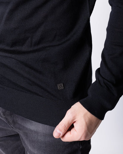 Maglia Liu Jo in lana girocollo con logo metallico