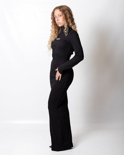 Abito Disclaimer longuette in costina donna