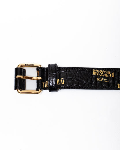 Cinta Moschino texture serpentata uomo
