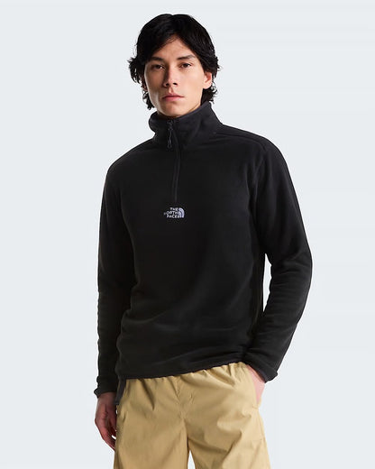 Felpa The North Face con logo ricamato e mezza zip