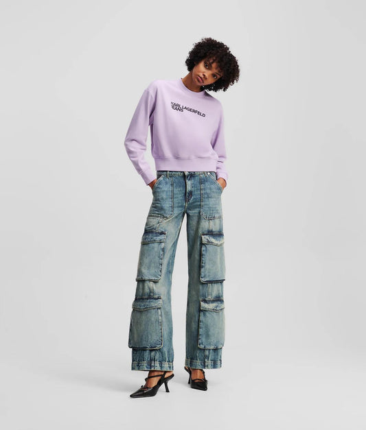 Jeans Karl Lagerfeld Jeans cargo cinque tasche donna