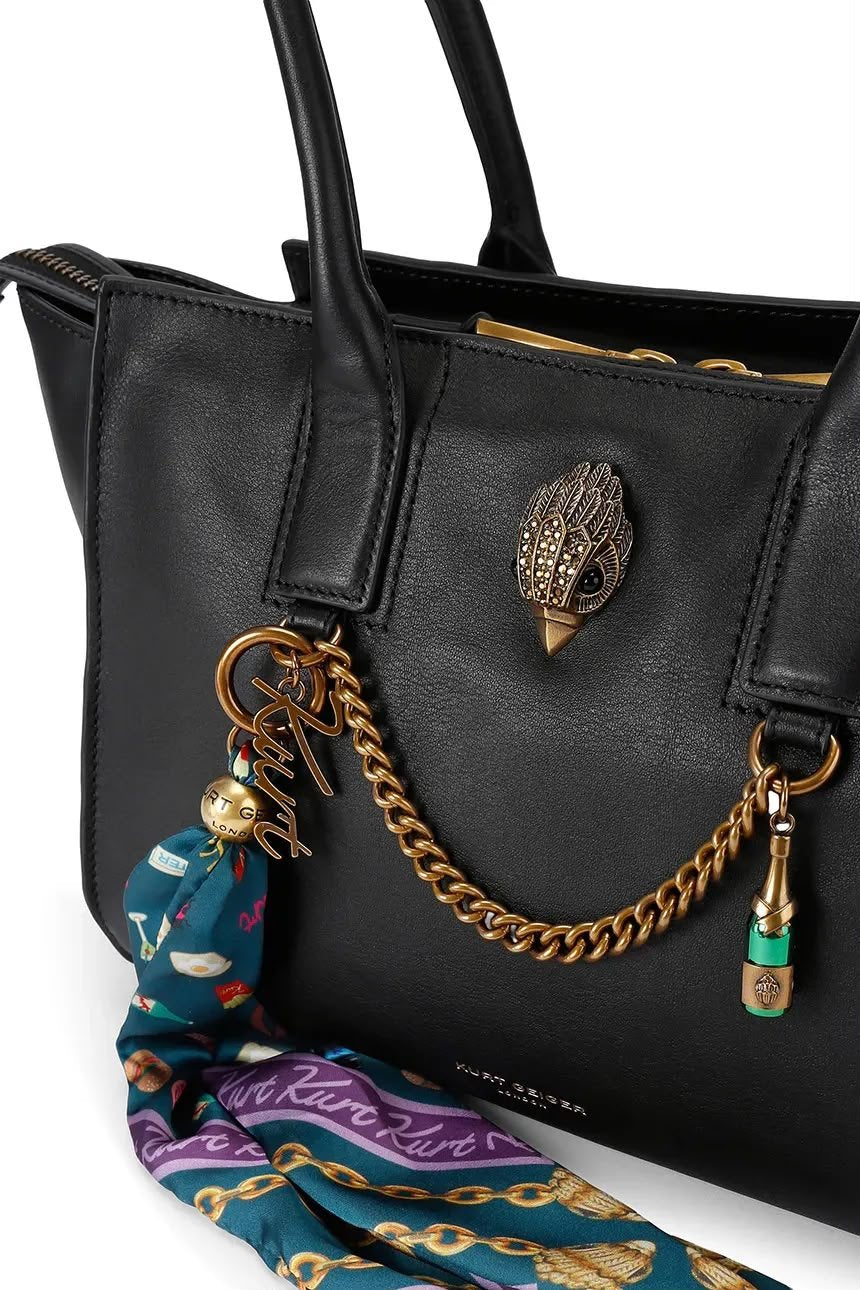 Borsa Kurt Geiger in pelle con accessori decorativi
